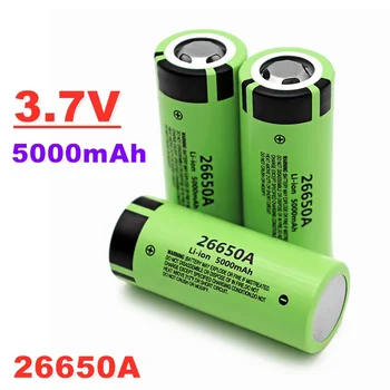 1-10PCS 26650A 3.7V 5000mAh baterija didelės talpos 26650 20A maitinimo baterija ličio jonų įkraunama baterija žaisliniam žibintuvėliui
