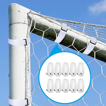 1/5/10 vnt Soccer Net Support Strap Soccer Net Clip Replacement Parts Buckle dizainas futbolo reguliuojamai treniruočių įrangai