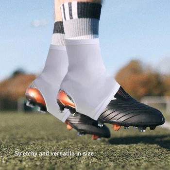 1 pora smaigalių pėdų užvalkalai itin minkšti aukšto elastingumo slydimui atsparūs vienspalviai spatai futbolo apkabos dangteliai sportiniai aksesuarai