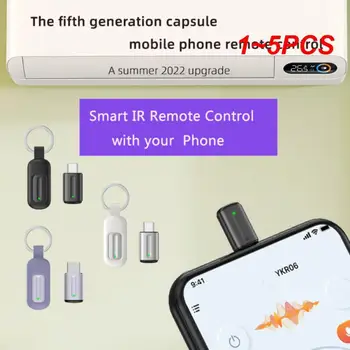 1 ~ 5PCS Išmanusis telefonas IR nuotolinio valdymo pultas mini adapterio tipas C / mikro USB sąsaja 