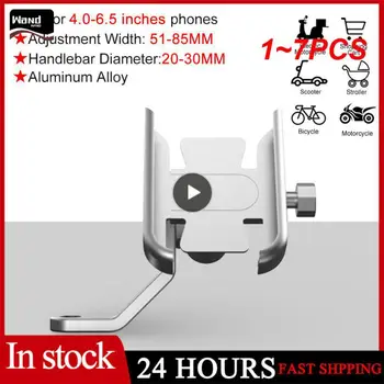 1 ~ 7PCS dviračio mobiliojo telefono laikiklis 360° sukimosi aliuminio lydinio motociklo mobiliojo telefono laikiklio tvirtinimo priedai