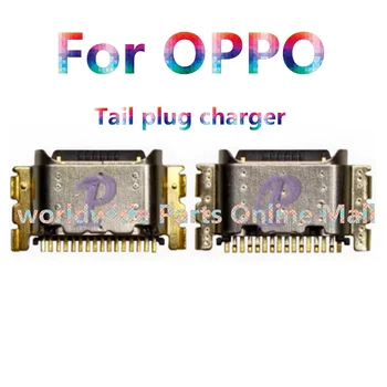 10-100pcs Typec USB lizdas Įkrovimo jungtis Įkroviklio kištuko lizdo prievadas OPPO A53 A35 A55 A93 5G A95 K7X K9 Reno 5 Reno 5K
