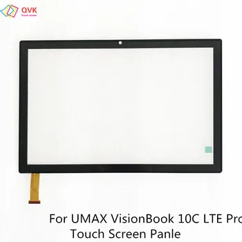 10.1Inch juoda UMAX VisionBook 10C LTE Pro planšetiniam kompiuteriui Talpiniai jutiklinio jutiklio jutikliai 10C PRO / UMM240103