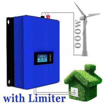 1000W AC ventiliatoriaus įėjimas 24V48VDC į 220VAC vėjo energija Tinklelio inverteris su atvirkštinės srovės prevencijos funkcija