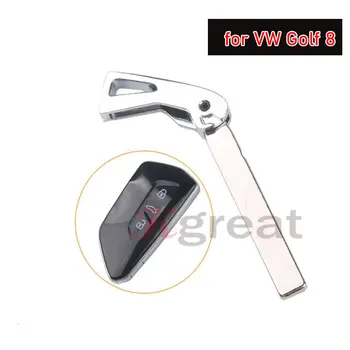 10PCS/lot Smart Emergency Key Blade for Volkswagen Golf 8 New Octavia Smart Card Small Key for VW Replacement Key Blanks