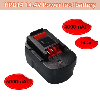 14.4V 4000/6000mAh Ni-MH įkraunama įrankio baterija Black&Decke FSB14 FS140BX 499936-34