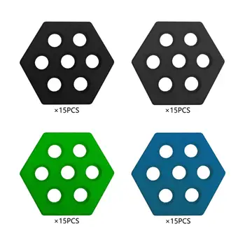 15 vienetų šešiakampės banglenčių trinkelės Banglenčių paminkštinimas Aukščiausios kokybės denio rankena funboardui