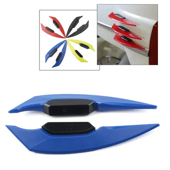 1Pair motociklų aptakų sparneliai šoninio spoilerio deflektoriaus oro sparnų komplektas universalus
