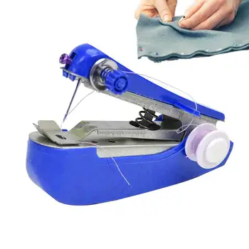 1pc Nešiojama mini rankinio siuvimo mašina Paprasta operacija Siuvimo įrankiai Siuvimo audinio audinio patogus rankdarbių įrankis