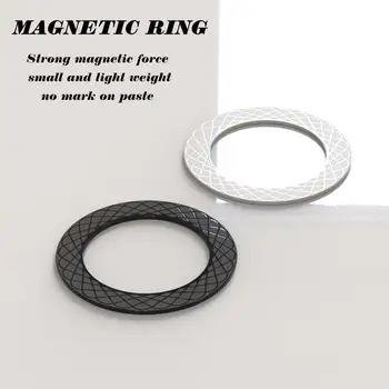 1Pc Universalūs apvalūs belaidžio įkrovimo pleistro žiedai magnetiniam belaidžiam įkrovikliui Magnetas Automobilinis laikiklis IPhone telefonams
