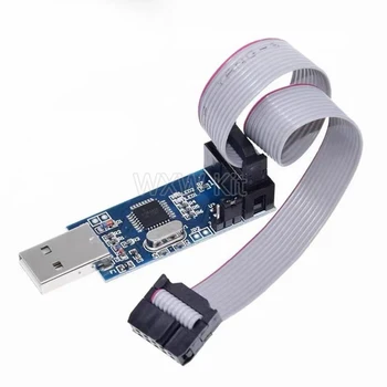 1VNT USBASP USBISP AVR Programuotojas USB ISP USB ASP ATMEGA8 ATMEGA128 palaikymas Win7 64