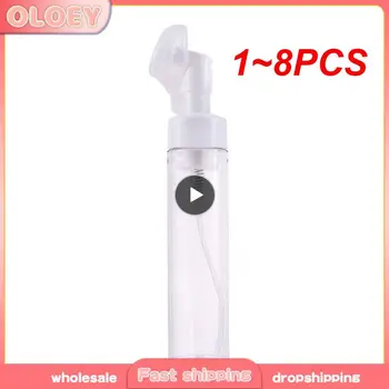 1~8PCS putplasčio buteliukas veido valymo putų skystis su valymo šepetėliu plastikinis veido valymo buteliukas skaidrus