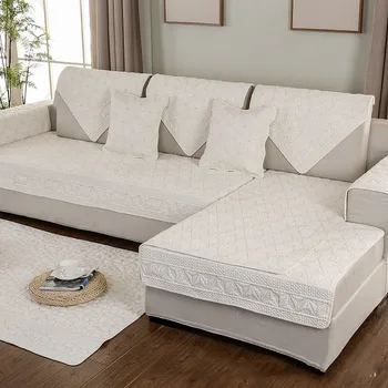 2019 Nauji medvilnės siuvinėti sofos užvalkalai Sofa Rankšluostis Kawaii gėlių spausdinimas Sofos užvalkalas Rankšluosčiai Užvalkalai Namų tekstilės pagalvėlės