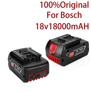 2021 18V 18000mah įkraunama baterija Bosch 18V akumuliatoriaus atsarginė kopija 6.0A Nešiojamas Bosch BAT609 pakaitalas Indikatoriaus lemputė