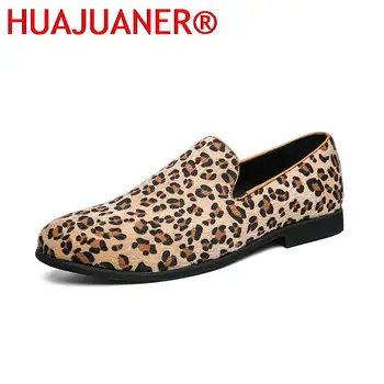 2023 Loafers Batai Vyrai Leopard Fashion Vyriški laisvalaikio batai Patogus prekės ženklas Verslas Vairavimas Vyriški batai Mokasinai Vyriškos suknelės Loafers