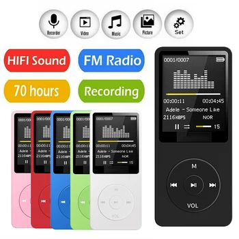 2023 Naujas MP3 grotuvas USB įkrovimo įrašas Skaitmeninis ekranas Laikmena be nuostolių nešiojamas sportas Bėgimas Vaikščiojimas Muzika Leisti