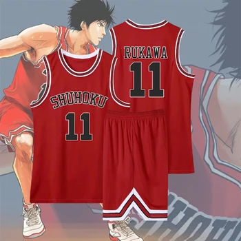 2023Slam Dunk Master Anime Sakuragi Hanamichi Cosplay Dunk Suit Shohoku mokyklos krepšinio komandos uniforma Sportinė apranga Kaede Rukawa