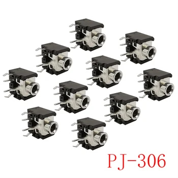 20Pcs/lot PJ 306 3,5 MM ausinių lizdas lizdas 5 kaištis DIP stereofoninis lizdas lizdo garso jungtis PJ-306