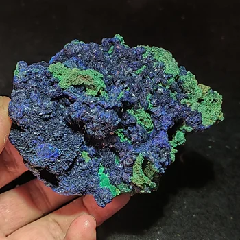 215.4gRare natūralus kvarco kristalas natūralus azuritas Malachito brangakmenio paragenetinis akmuo auralinė energija gydantys mineraliniai mėginiai·