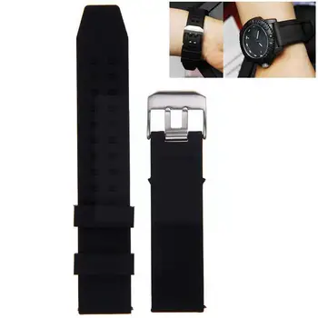 23mm minkštas silikoninis guminis laikrodžio dirželis Juodas laikrodžio dirželis Karinis nardymo sportinio laikrodžio juostos apyrankė, skirta Luminox dirželio prieigai G7W5