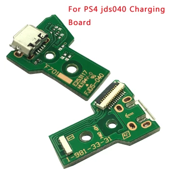2vnt Naujausio modelio USB įkrovimo plokštės USB prievado lizdas PS4 valdiklio plokštė FJDS040 JDS040 JDS-040 įkroviklio plokštė