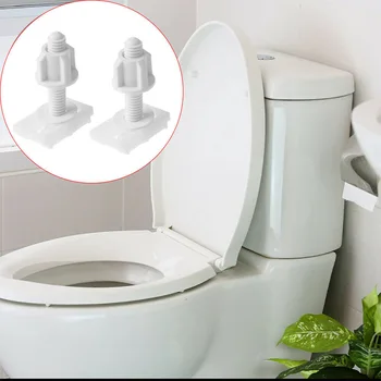 2vnt plastikinis tualeto dangtis vyrių taisymo varžtai priedai varžtai poveržlės komplektas namų vonios kambario aksesuarams