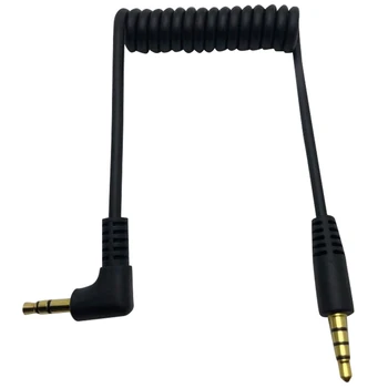 3.5mm garso kabelis - dvigubas vyriškas 3.5mm TRRS į TRS universalus kabelis mikrofonams