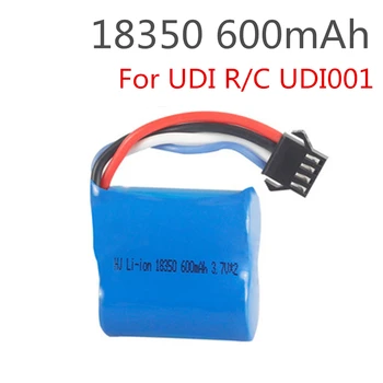 3.7V 600mAh 18350 Lipo baterija UDI R / C UDI001 UDI011 Venom greitaeigis kateris 3.7V 600mAh Li-ion SM-4P pakaitinis akumuliatorius