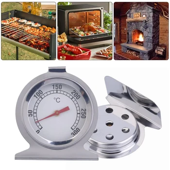 300 °C Nerūdijančio orkaitės termometras Mini ciferblatas Atsistoti Temperatūros matuoklis Virtuvės įrankiai BBQ karšto maisto karšto aliejaus adatos termometras