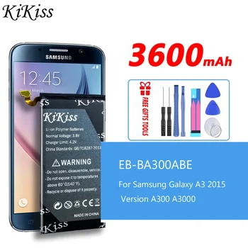 3600mAh didelė baterija Samsung Galaxy A3 (2015) A300 A300F A300FU A3000 A3009 EB-BA300ABE pakaitinė baterija + Nemokami įrankiai