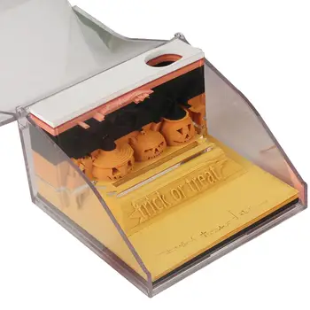 3d Notepad Memo Pad Akrilo dėžutė Dovanų dėžutė Daugiafunkcinė 3D Geriausia Notepad streso mažinimo dovanų dekoracija Unikalus O2e1