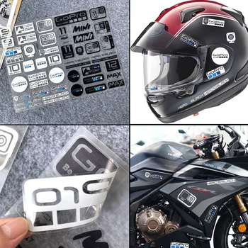 3D UV GoPro Hero lipdukas Hero 9 juodas motociklo bagažinės kėbulo šalmas lipdukai