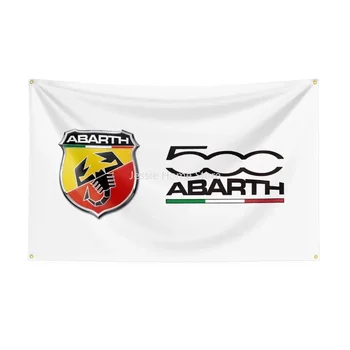 3X5 FT Abarth vėliavos poliesteriu atspausdinta automobilio reklamjuostė dekorui 1