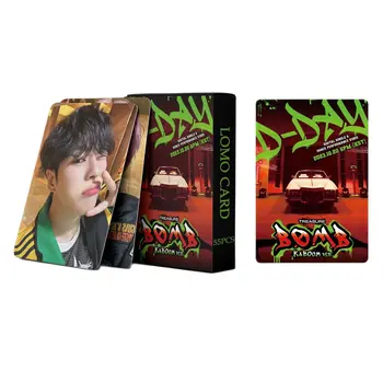 55pcs/Set TREASURE Album B.O.M.B Boxed Card Hyunsuk ParkJiHoon Aukštos kokybės HD fotokortelė Korėjietiško stiliaus atvirukų gerbėjų kolekcija