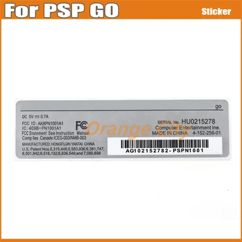 5PCS PSPGO valdiklio antspaudo apsaugos galinio lipduko etiketės pakeitimas PSP GO žaidimų konsolei
