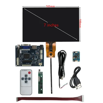 7 colių IPS daugiafunkcis LCD ekranas Valdymo tvarkyklės plokštė Su HDMI suderinamas VGA AV jutiklinis ekranas Raspberry Pi kompiuterio monitoriui