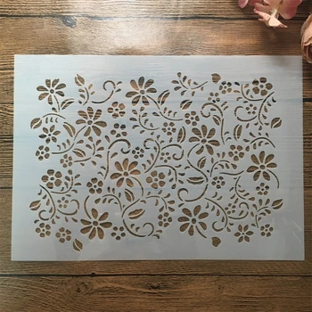 A4 29cm Gėlių lapai Tekstūra 
