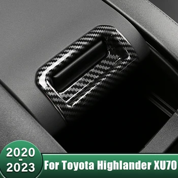 ABS automobilio porankių laikymo dėžutės rankena Dekoratyvinės plokštės blizgučių lipdukas Toyota Highlander XU70 Kluger 2020 2021 2022 2023 Hibridas
