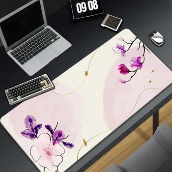 Abstract Art Plant Gaming Soft Mousepad Gamer Speed Accessories Keyboard Pads Computer Mouse Pad Large Mouse Mat XXL 400x900mm