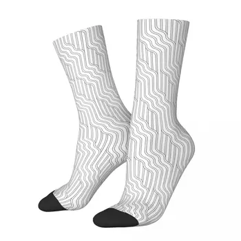 Abstrakčios juostelės Kojinės Ruduo Harajuku Desgin kojinės Kawaii Merginos Minkštos kvėpuojančios kojinės Dizainas Riedlentė Anti Slydimo kojinės