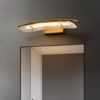 Advanced Copper Wall Lamp Bedroom Bedboard Decoration Atmosphere Lamp Modern Minimalist Bathroom Sink Mirror Front Lamp