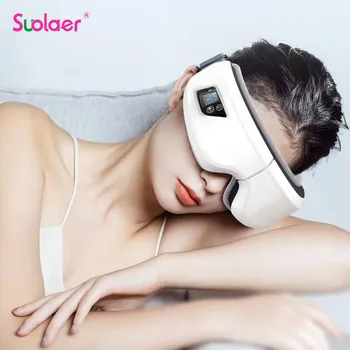 Akių masažuoklis 6D išmanusis oro pagalvės vibracija Akių priežiūros instrumentas Karštas kompresas 