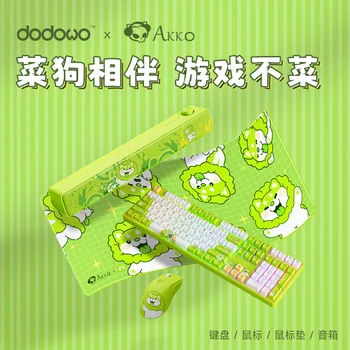 AKKO DODOWO Co Branding 5108b mechaninė klaviatūra Ag325c pelė 3 režimų belaidis 