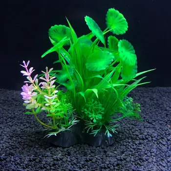 Akvariumo ornamentas Aukštas modeliavimas Dekoratyvinis anti-fade Fake Water Grass Fish Tank dekoravimas namų dekoravimui Dirbtiniai augalai