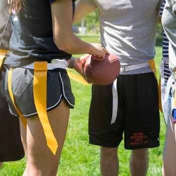 amerikietiško futbolo rungtynių treniruočių diržas reguliuojamas regbio vėliavos žyma juosmens dirželis sportiniai priedai