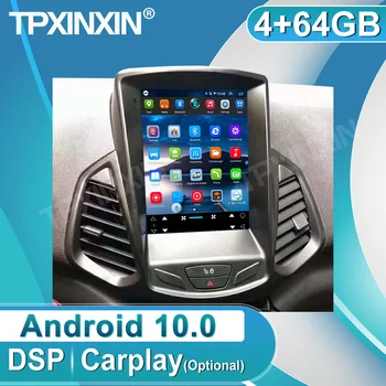 Android 10 12,1 colio 4G+64GB skirta Ford Ecosport automobilių multimedijai IPS jutiklinio ekrano navigacijai GPS radijo grotuvas Buit-in Carplay DSP