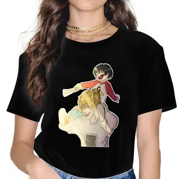 Anime Kotaro Lives Alone Happy Tshirt Graphic Women Tops Vintage Fashion Fibre Harajuku poliesterio marškinėliai