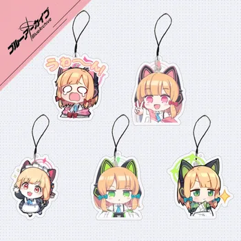 Anime Saiba Momoi for Mobile Phone Strap Blue Archive Lanyard for IPhone Creative Print Mobile Phone Straps Hang Rope Decor Gift