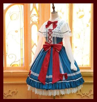 Anime Touhou Projektas Alisos apranga Lolitos nėrinių suknelė Puošni vakarėlio uniforma Cosplay kostiumas Moterys Helovino karnavalas 2022 Naujas