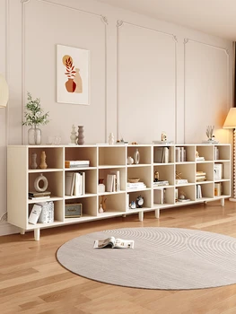 Ant grindų stovinti medinė knygų lentyna, svetainės vitrina, nemokama kombinuoto tinklelio spintelė, žurnalų spintelė, buitinė knygų lentyna